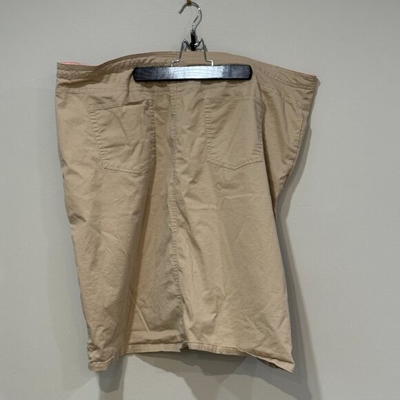 Size 22 Avenue Slit-in-Front Short Skirt - Tan - Picture 3 of 5